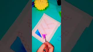 Masking tape painting on paper drawing art shortvideopainting tape [upl. by Eecyaj404]