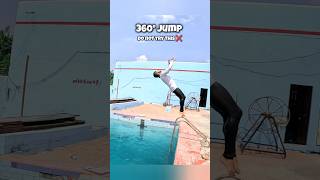 360° Flip Jump in Deep Water 🏊🏻‍♀️ swimmingtips swim swimming dive deepwater [upl. by Adrahs]