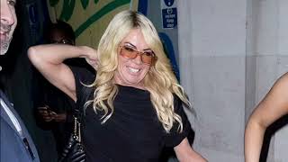 EastEnders star Letitia Dean 56 gets a helping hand outside the Inside Soap Awards after showing [upl. by Joannes]