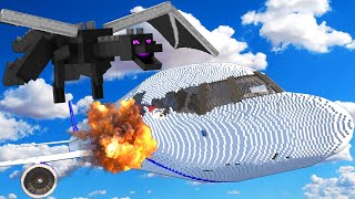 ENDER DRAGON Causes Plane Crash in Teardown Mods [upl. by Akinam]