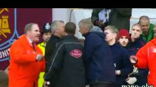 Wenger Refuses To Shake Pardews Hand [upl. by Roban]