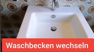 Waschbecken wechselnKomplette Anleitung mit Siphon Montage [upl. by Annej920]