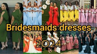 Latest bridesmaids dresses ladies  Gown Styles for maid of honor  Bridesmaid dresses 2024 [upl. by Ornie]