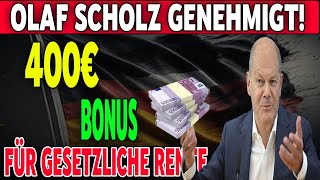 Überraschungszahlung für Rentner 400€ Bonus von der Deutschen Rentenversicherung [upl. by Mcgray]