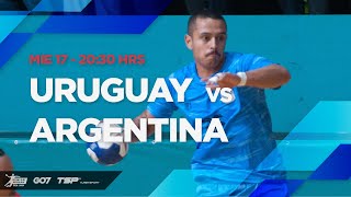 HANDBALL SCA SENIOR MASCULINO 2024  URUGUAY vs ARGENTINA [upl. by Aikehs772]