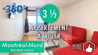 Réalité virtuelle appartement à louer  Apartment for rent  MontréalNord 3 ½ BonsLocatairescom [upl. by Weinman]