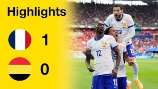 France 1  0 Belgium  Highlights  UEFA 20TFour [upl. by Kironde]