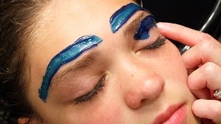 How To Wax Eyebrows  Youtube Tutorial  Cirepil Blue Wax [upl. by Kurtis]