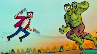 WOLVERINE vs HULK  Ultimate MARVEL Animation [upl. by Cotter]