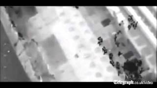 Night vision footage shows Costa Concordia evacuation from the air [upl. by Ellehsyt328]