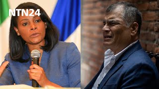 Fiscal general de Ecuador tildó a Rafael Correa de quotprófugo racista y patéticoquot [upl. by Nywra]