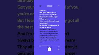 teenage dream  olivia rodrigo lyrics sped up spedup lyric oliviarodrigo [upl. by Llertnauq656]