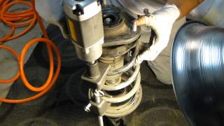 How to Replace Front Struts Shocks on Scion tC Fix Bouncy toyota Suspension Spring Compressor Tool [upl. by Blodgett]