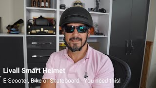 Best E Scooter Helmet  Livall Smart Helmet [upl. by Sinnel]