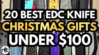 20 BEST EDC Pocket Knives Under 100  Christmas 2023 [upl. by Mozes762]