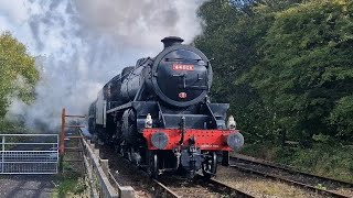 44806 amp 34028 eddystone doubleheading out of grosmont [upl. by Malloch]