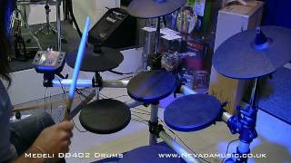 Medeli DD402 Electronic Drum Kit Demo  PMT [upl. by Asilahs]