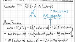 Random Processes  04  Mean and Autocorrelation Function Example [upl. by Anny212]