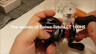 The sounds of Daiwa Tatula CT 100 [upl. by Kneeland]