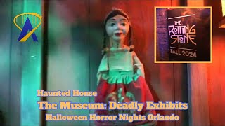 The Museum Deadly Exhibits Haunted House at Halloween Horror Nights Orlando 2024 [upl. by Annoet]