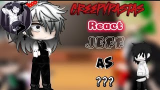 Creepypastas react Jeff as  TiktokYo👻parte 1 [upl. by Peursem]