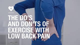 The dos and donts of exercise with low back pain [upl. by Allwein]