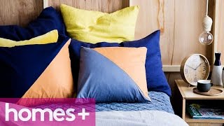 DIY PROJECT Twotone cushions  homes [upl. by Kleper]