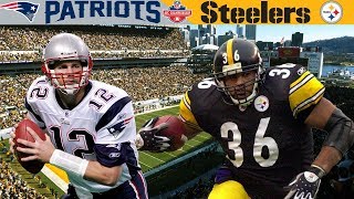 Bradys FIRST AFC Championship Patriots vs Steelers 2001 AFC Champ [upl. by Ranzini]