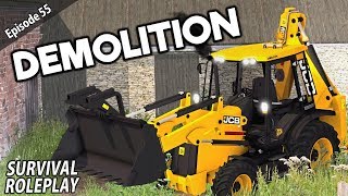 YARD DEMOLITION  Survival Roleplay  Episode 55 [upl. by Annyl]