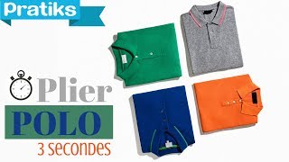 Comment plier un polo en 3 secondes [upl. by Ahseetal]