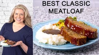 Best Classic Meatloaf Recipe [upl. by Vashtia593]