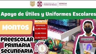 💸🟢APOYO DE UNIFORMES Y UTILES ESCOLARES MI BECA PARA EMPEZAR BIENESTAR [upl. by Aisatana]