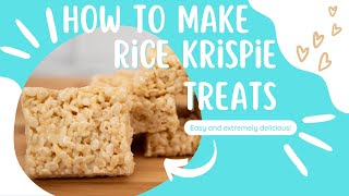 Rice Krispie Treats  No Bake Recipe [upl. by Chesna88]