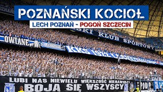 POZNAŃSKI KOCIOŁ LECH  Pogoń fanatyczny doping Kibiców Kolejorza 07042024 [upl. by Ayekam660]