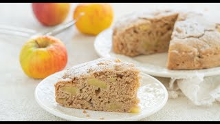 Veganer Apfelkuchen ohne Zucker Ei Butter und Weizen  Kinderkuchen  Fitnesskuchen [upl. by Chrissa]