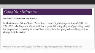 How to Cite Using Harvard Bluebook In Text Citations amp Footnotes [upl. by Atiuqcir]