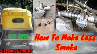 2 Stroke Auto Aickshaw Only for  GAS  How To Do Less Smoke Coming Otherwise Getting Pollution [upl. by Irbua376]