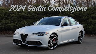 2024 Alfa Romeo Giulia Competizione  Features amp POV Test Drive Review [upl. by Ahsiakal]