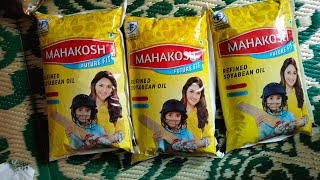 Mahakosh Future Fit Refined soyabean Oil Review Flipkart Groceryunboxing happiness [upl. by Allegra]