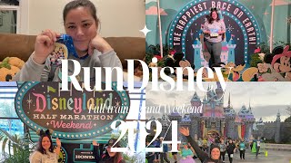 RunDisney Disneyland Half Marathon  Full experience first time training packing race tips [upl. by Aerdnna]