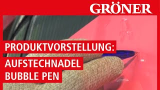 GRÖNER  Werkzeug  Produktvorstellung Aufstechnadel Bubble Pen  ToolsuNeed [upl. by Cosenza]