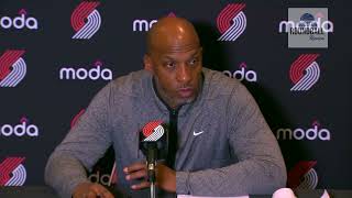 Chauncey Billups after win over Rockets quotThem going 3 for 29 from 3 Thats kinda roughquot [upl. by Esoj171]