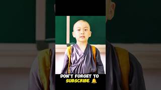 What If a Monk Child Comes to School for the First Time ending trending shorts [upl. by Dnomde]