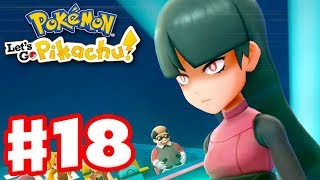 Gym Leader Sabrina  Pokemon Lets Go Pikachu and Eevee  Gameplay Walkthrough Part 18 [upl. by Schick613]