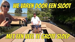 VASTGELOPEN  IN DE BIESBOSCH 203 YACHT VLOG [upl. by Eciened847]