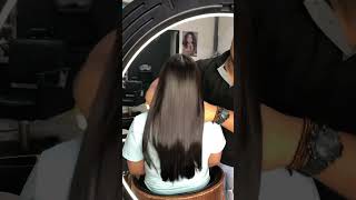 Alisado japonés music balayage hairstyle salondebelleza [upl. by Yelrehs]