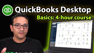 Introduction to QuickBooks Desktop  4hr Full Tutorial [upl. by Kendy]