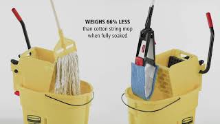 Rubbermaid Commercial Products Adaptable Flat Mop  Demo [upl. by Straus]