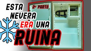 ❄️🧰26 Mantenimiento y reparación nevera TRIVALENTE 🐧2 Como limpiar y quitar MANCHAS  óxido frigo [upl. by Gnni]