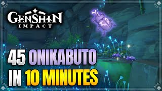 Onikabuto Locations  Fast and Efficient Route  Ascension Materials 【Genshin Impact】 [upl. by Cheffetz]